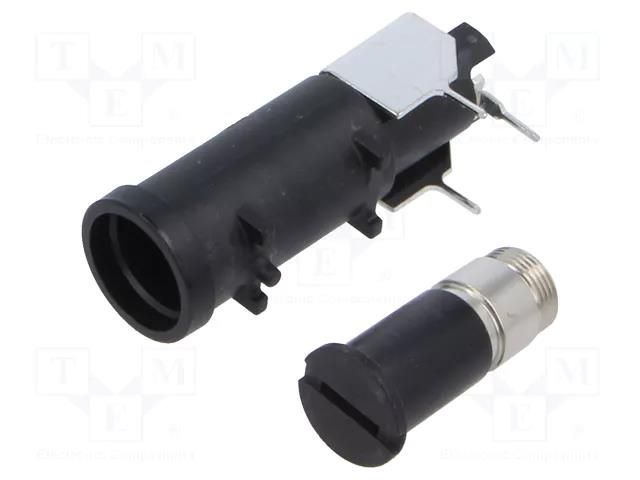 Fuse holder; 16A; THT; black; FUP; 250/500VAC; UL94V-0; -40÷85°C SCHURTER 0031.2520