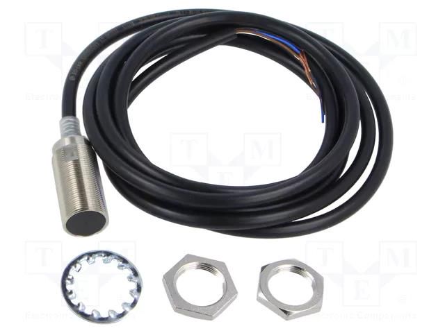 Sensor: inductive; OUT: PNP / NO + NC; 0÷8mm; 10÷30VDC; M18; 2m OMRON E2E-X8B3D18-2M