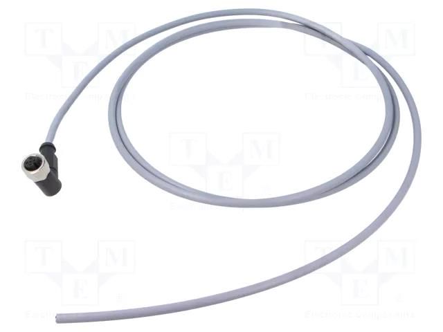 Connector: M12; plug; female; PIN: 5; angled; cables; 2m HARTING C21320000000051
