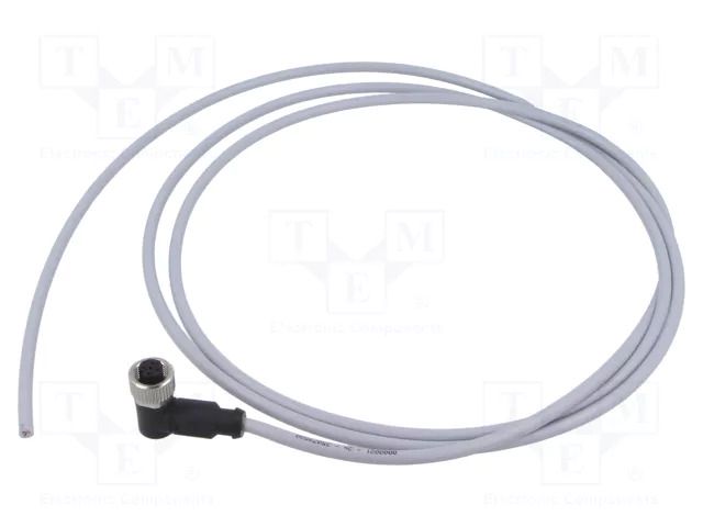 Connector: M12; plug; female; PIN: 4; angled; cables; 2m HARTING C21320000000081