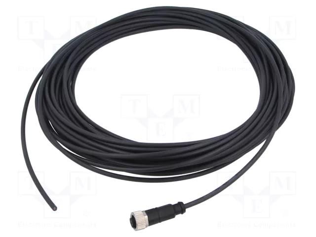 Connector: M12; plug; female; PIN: 4; straight; cables; 20m HARTING C21320000000084