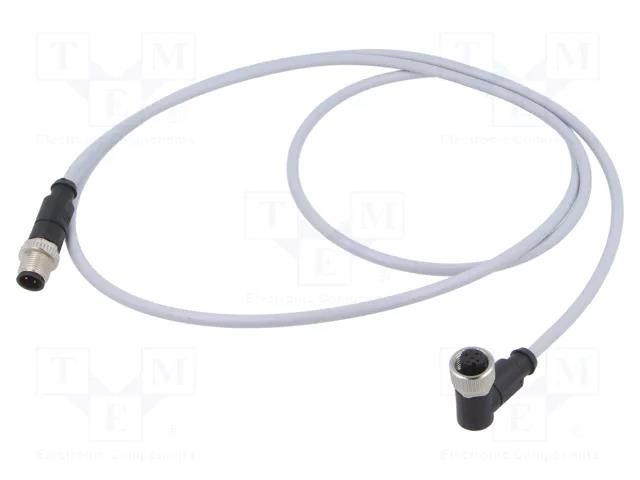 Cable: for sensors/automation; PIN: 4; plug; PVC; 1.5m HARTING C21320000000088