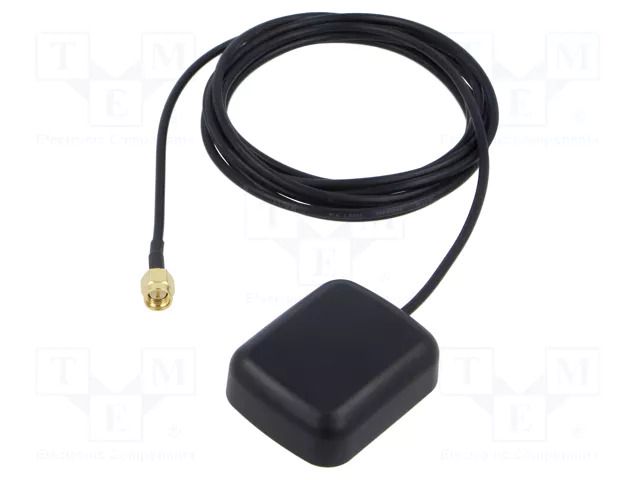 Antenna; automotive; GPS; SMA-A; SMA male; 2m; magnet ESOL ANT.GPS.SMA-A/2M