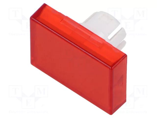 Actuator lens; 16mm; 51; red; plastic; Face dim: 15.3x21.5mm EAO 51-903.2