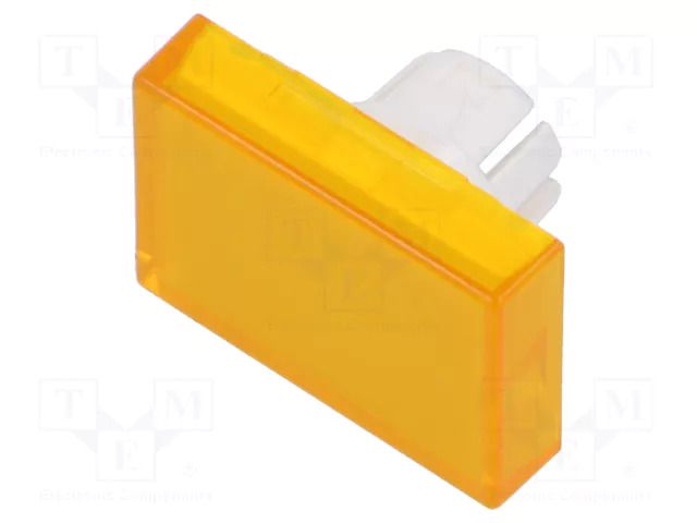Actuator lens; 16mm; 51; yellow; plastic; Face dim: 15.3x21.5mm EAO 51-903.4