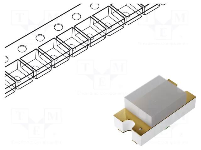 LED; red; SMD; 14mcd; 1.6x0.8x0.6mm; 160°; 20mA; λd: 635nm LUMEX SML-LX0603IW-TR