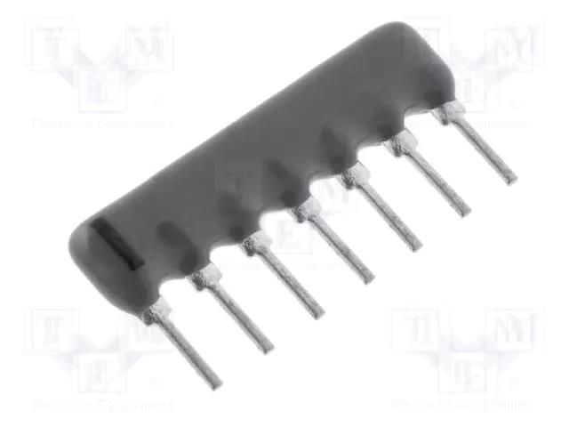 Resistor network: X; THT; 2.2kΩ; ±2%; 0.125W; No.of resistors: 6 ROYALOHM DR2.2K-6/7