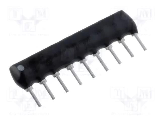 Resistor network: X; THT; 3.9kΩ; ±2%; 0.125W; No.of resistors: 8 ROYALOHM DR3.9K-8/9