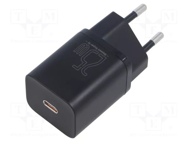 Power supply: switching; mains,plug-in; 5÷12VDC; 25W; 78x34x28mm BASEUS CCSP020101