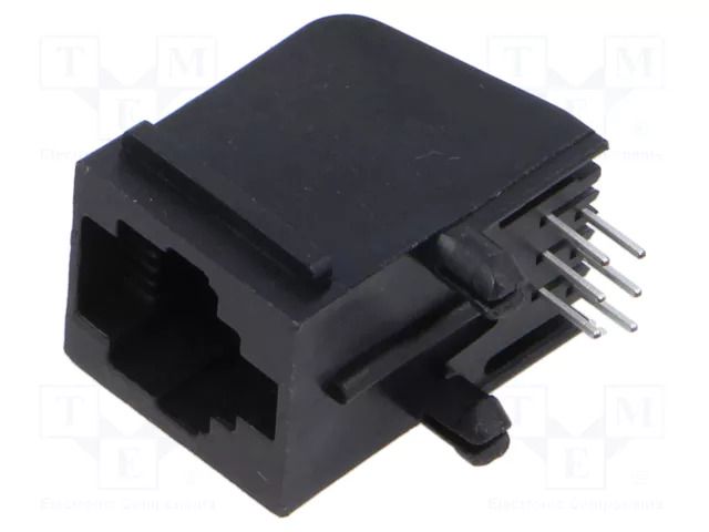 Connector: RJ25; socket; PIN: 6; 6p6c; Locking: bottom latch; THT TE Connectivity 5520250-3