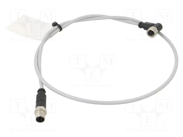 Cable: for sensors/automation; PIN: 4; plug; PVC; 1m HARTING C21320000000078