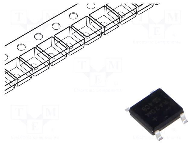 Bridge rectifier: single-phase; Urmax: 1kV; If: 2A; Ifsm: 50A; ABS TAIWAN SEMICONDUCTOR RABS20M-TSC