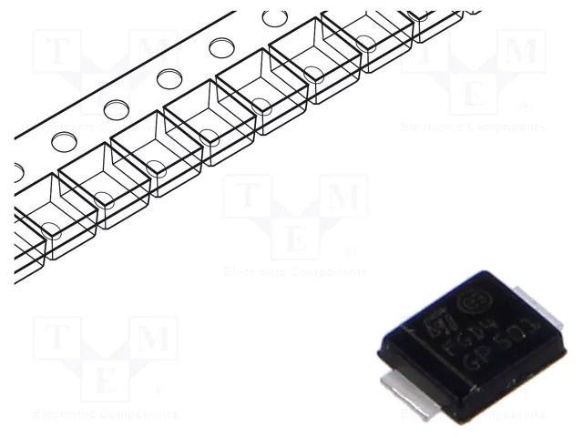 Diode: Schottky rectifying; SMB flat; SMD; 40V; 2A; reel,tape STMicroelectronics STPS2L40UF