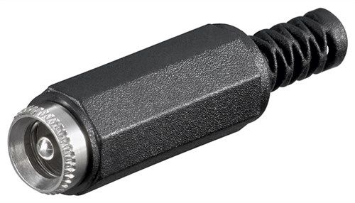 DC Jack with Cable Protector - inner diameter 2.5 mm 11634
