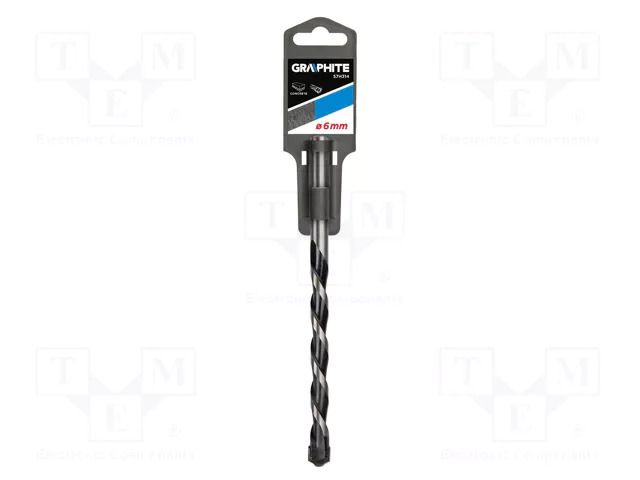 Drill bit; for concrete; Ø: 6mm; L: 100mm GRAPHITE 57H314