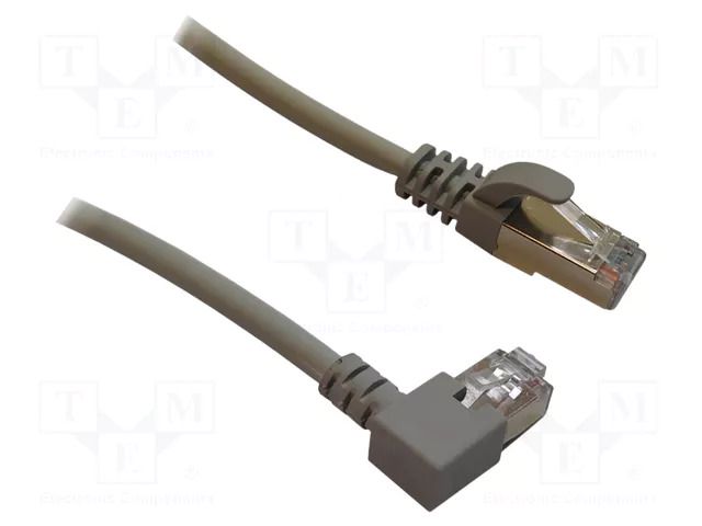 Patch cord; U/UTP; Cat: 5e; RJ45 plug,RJ45 left angled plug; Cu MCI MCI-100509