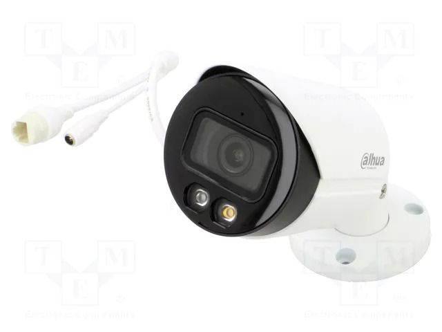 Camera: CCTV IP; Dim: 166.2x70x70mm; white-black; -40÷60°C; IP67 DAHUA 6923172581563