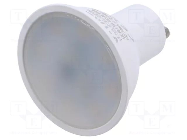 LED lamp; white warm; GU10; 220/240VAC; 400lm; P: 4.5W; 100°; 3000K V-TAC VT-1975