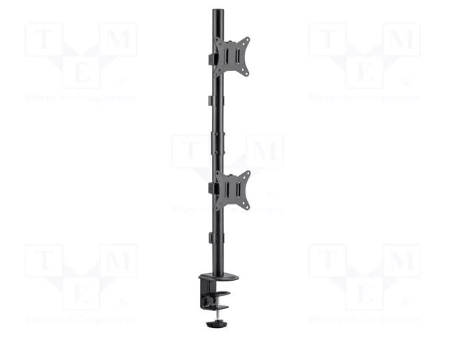 Holder; 9kg; 17÷32"; Standard: 75x75mm,100x100mm; monitor x2 GEMBIRD MA-D2-02
