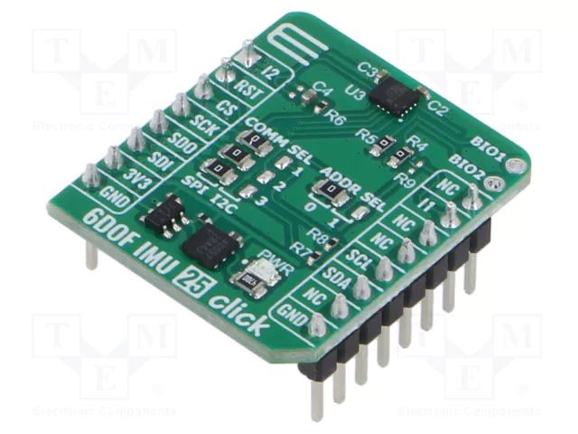 Click board; prototype board; Comp: ST1VAFE6AXTR; 3.3VDC MIKROE MIKROE-6421