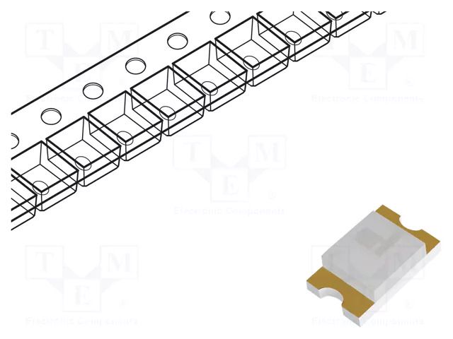 LED; red; SMD; 0805; 7.2mcd; 1.6÷2.6VDC; 2x1.25x0.8mm; 170°; 20mA BROADCOM (AVAGO) HSMH-H170