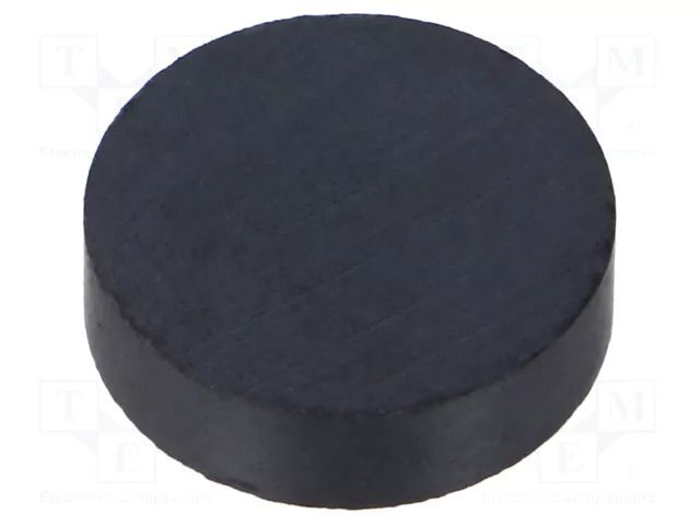 Magnet: permanent; hard ferrite; 7.5N; Ø: 21.5mm; H: 6mm ELESA+GANTER GN55.2-HF-21.5-6