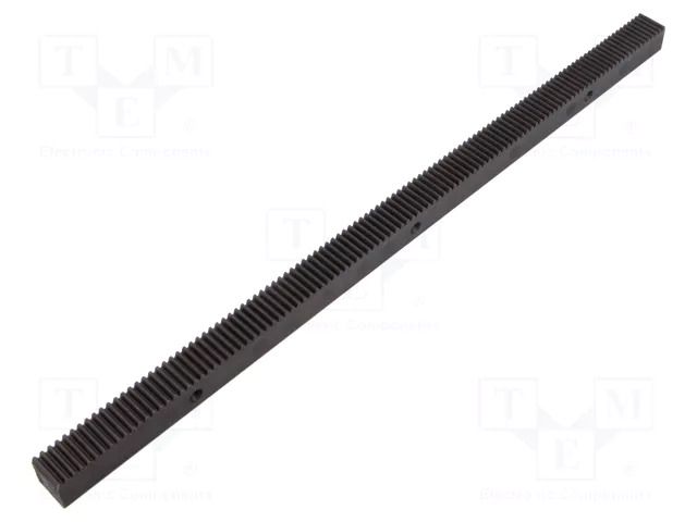 Rail rack; technopolymer PA; with steel core; ZCR; Module: 1 ELESA+GANTER ZCR-A-1.0-350