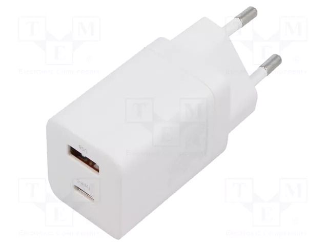 Power supply: switching; mains,plug-in; 5÷20VDC; 30W; white; 3A BASEUS CCSUPP-E02