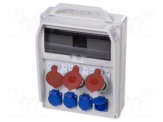 Electric switchboard; IP44; wall mount; ABS; Thread: PG21 PAWBOL B.18.380-3