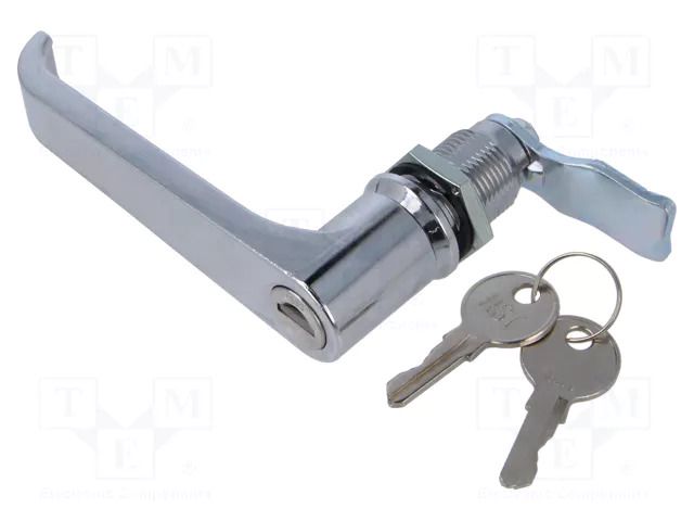 Lock; zinc and aluminium alloy; 33mm; chromium; Key code: 1333 RST ROZTOCZE 2.L30.001-33