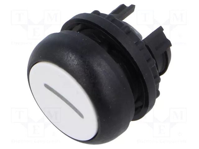 Switch: push-button; 22mm; Stabl.pos: 1; white; none; IP67; flat EATON ELECTRIC M22S-D-W-X1