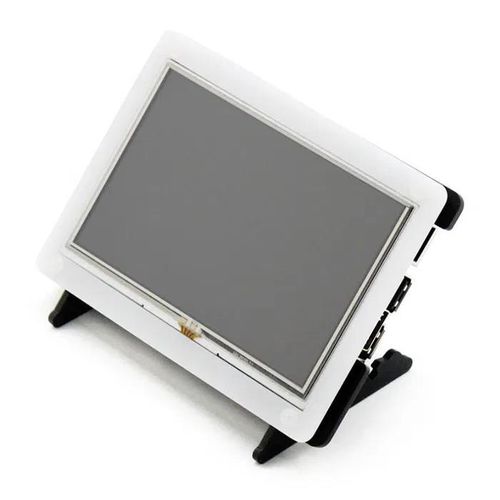 Case for Raspberry Pi LCD screen TFT 5" USB - black-and-white - Waveshare 11015 WSR-04917 5904422301415