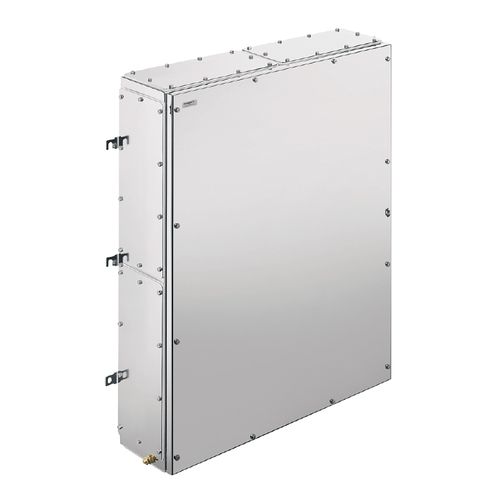 Ex metal housing, 740 x 980 x 200 mm, electropolished, Flange plate: Yes, Bottom, left, right, 4 hinges and M6 hex-head slotted screws SW10 Weidmuller 1195630000 04032248978144
