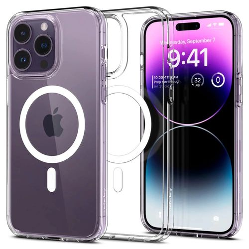 Spigen Ultra Hybrid Mag Case with MagSafe for iPhone 14 Pro Max - Clear/White, Spigen 8809811863567 8809811863567