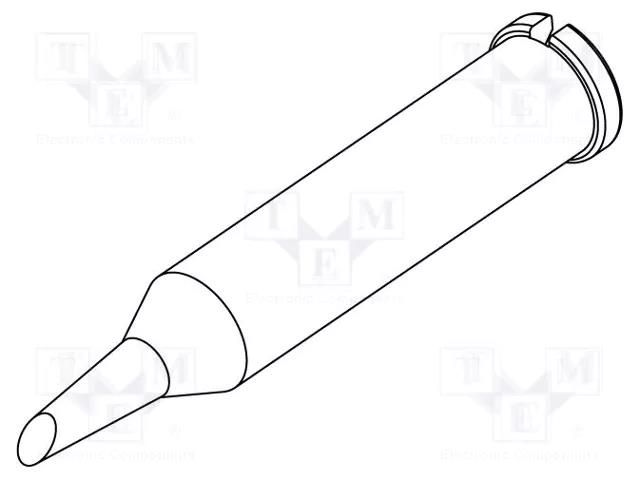 Tip; hoof; 1.5mm; for  soldering iron,for soldering station ERSA ERSA-0102ADLF15