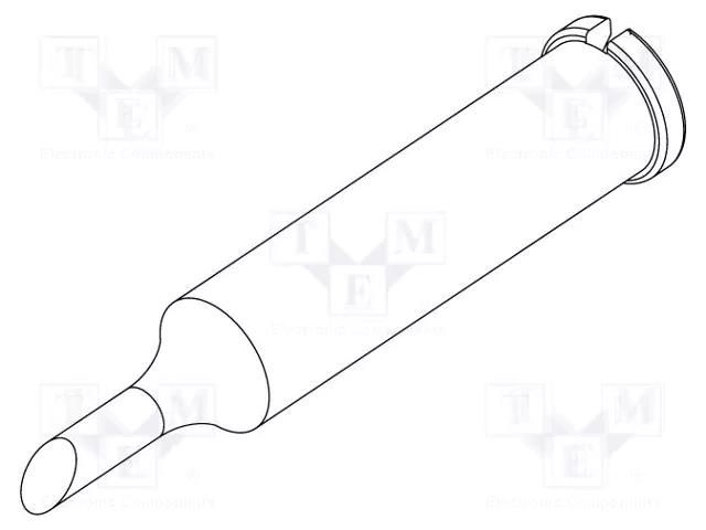 Tip; hoof; 2mm; for  soldering iron,for soldering station ERSA ERSA-0102ADLF20