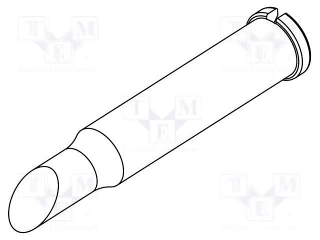 Tip; hoof; 4mm; for  soldering iron,for soldering station ERSA ERSA-0102ADLF40