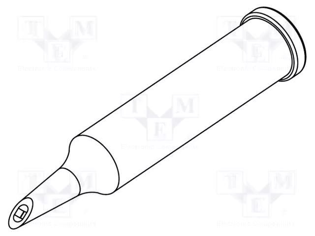 Tip; hoof; 1.6mm; for  soldering iron,for soldering station ERSA ERSA-0102WDLF16