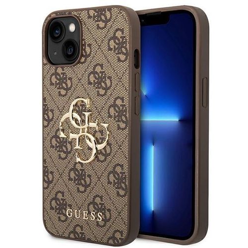 Guess GUHCP14S4GMGBR iPhone 14 6,1" brązowy/brown hardcase 4G Big Metal Logo, Guess 3666339066284 3666339066284