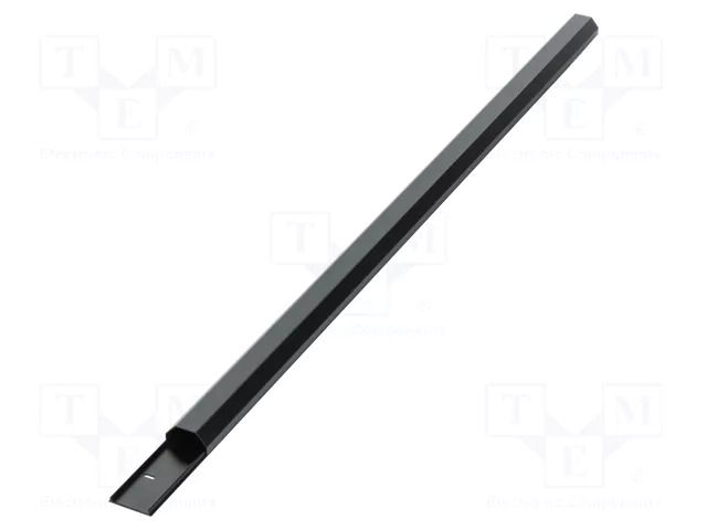 Closed cable trunkings; black; L: 1.1m; W: 50mm; H: 26mm; aluminium Goobay GOOBAY-90724