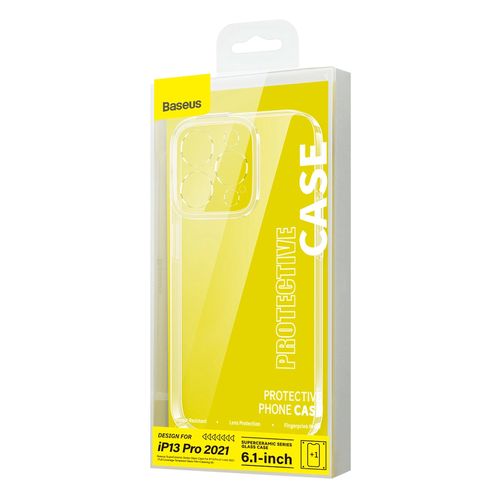 Baseus SuperCeramic Series Glass Case Glass Case for iPhone 13 Pro 6.1" 2021 + Cleaning Kit, Baseus 6932172618605 6932172618605