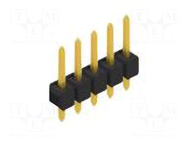 Connector: pin strips; pin header; male; PIN: 5; SL 1; 3A; 250V; THT FISCHER ELEKTRONIK SL1.025.5.G