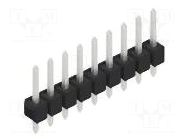 Connector: pin strips; pin header; male; PIN: 9; SL 1; 3A; 250V; THT FISCHER ELEKTRONIK SL1.025.9.Z