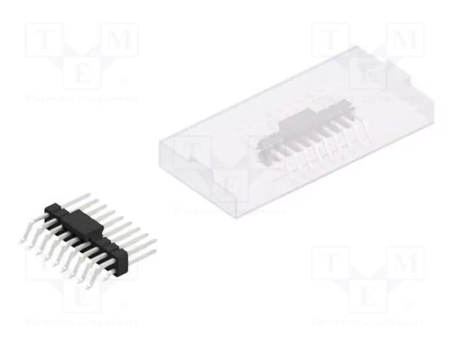 Connector: pin strips; pin header; male; PIN: 18; 3A; 250V; SMT; 2x9 FISCHER ELEKTRONIK SL17SMD08318.ZBSM