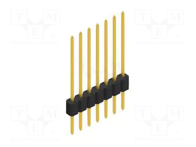 Connector: pin strips; pin header; male; PIN: 7; 1.5A; 125V; THT FISCHER ELEKTRONIK SLMN1.092.7.G
