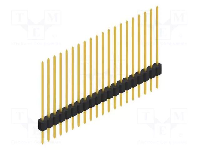 Connector: pin strips; pin header; male; PIN: 20; 1.5A; 125V; THT FISCHER ELEKTRONIK SLMN1.117.20.G
