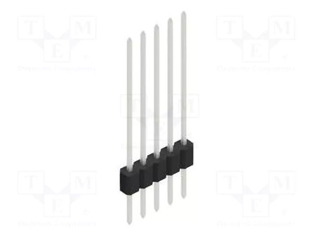 Connector: pin strips; pin header; male; PIN: 5; 1.5A; 125V; THT FISCHER ELEKTRONIK SLMN1.117.5.Z