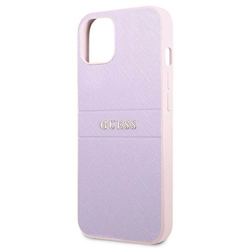 Guess GUHCP13SPSASBPU iPhone 13 mini 5,4 &quot;purple / purple Saffiano Hot Stamp &amp; Metal Logo, Guess 3666339047849 3666339047849