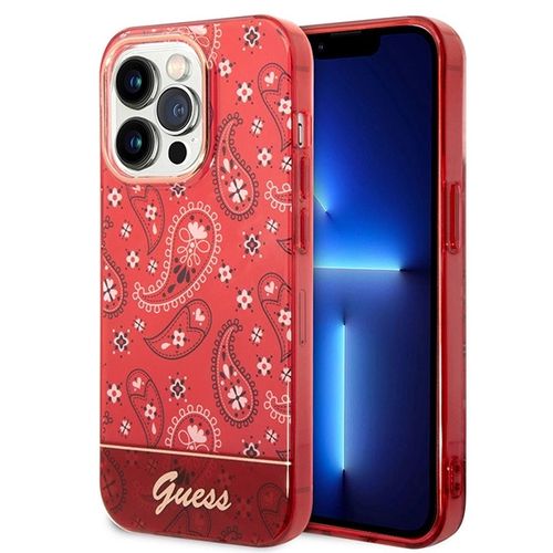 Guess GUHCP14LHGBNHR iPhone 14 Pro 6.1&quot; red/red hardcase Bandana Paisley, Guess 3666339064068 3666339064068