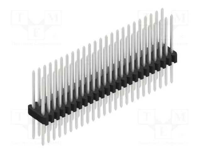 Connector: pin strips; pin header; male; PIN: 48; 1.5A; 125V; THT FISCHER ELEKTRONIK SLVW22.080.48.Z